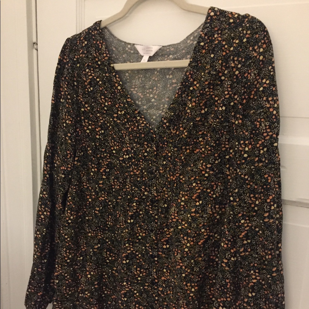Floral Maternity Peasant Blouse